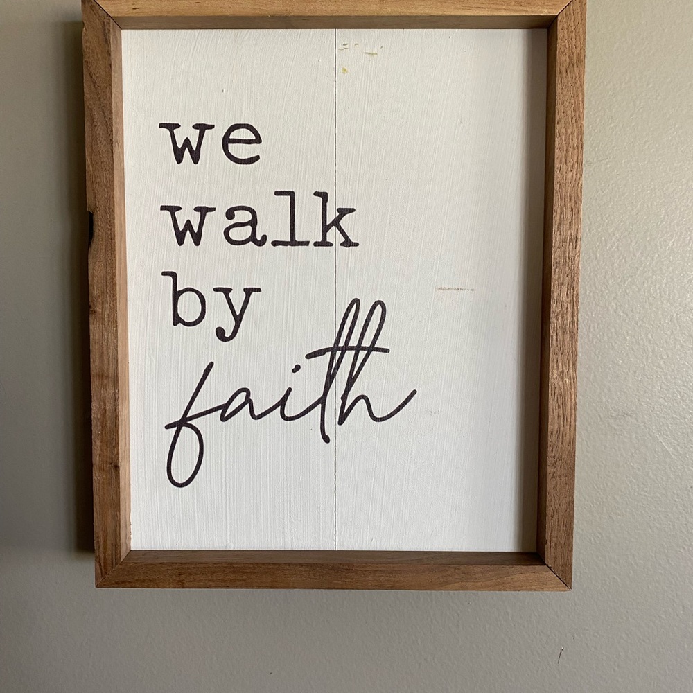 Inspirational Wall Art with Wooden Frame